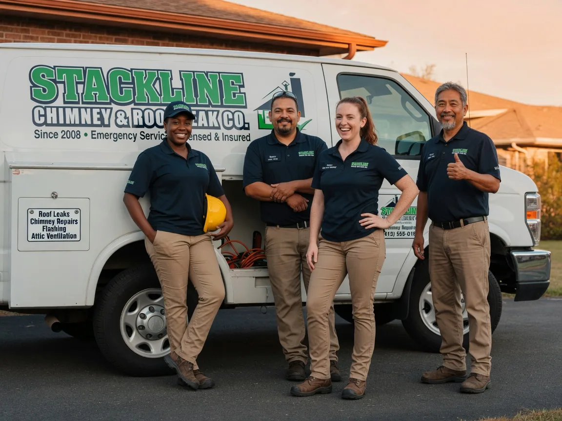 Chimney flashing repair company in Garland, TX